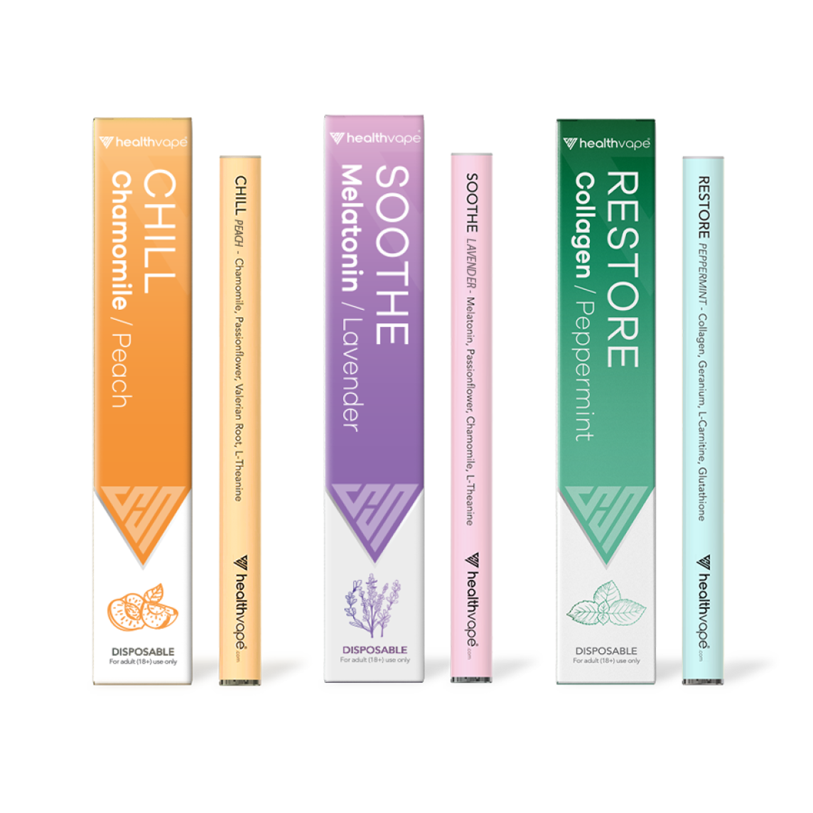 Relax 3-Pack - Peach / Lavender / Peppermint